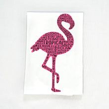 Load image into Gallery viewer, Flamingo Tea Towel
