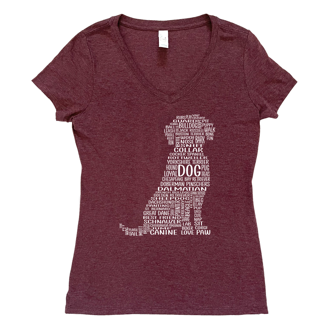 Dog V-Neck Tee