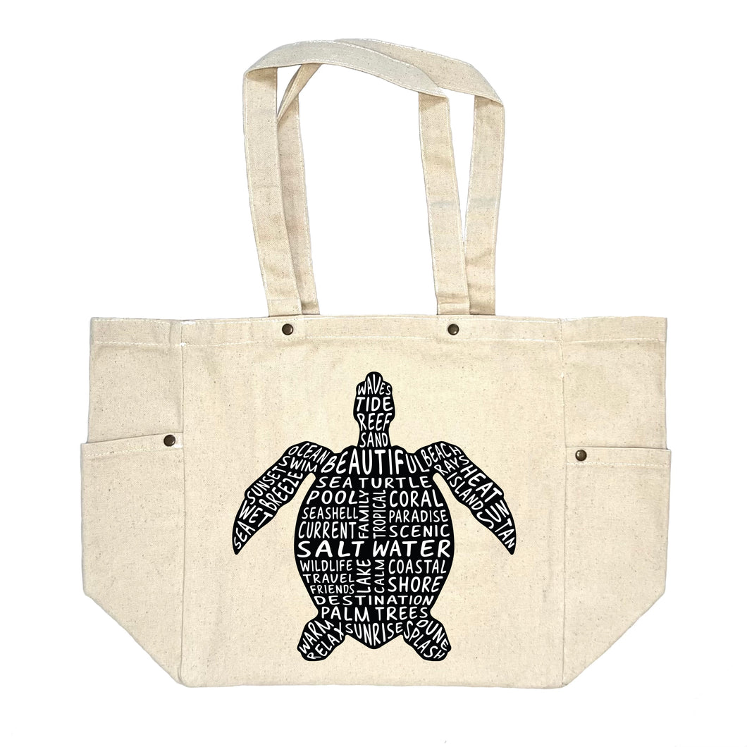 Sea Turtle Canvas Tote Bag