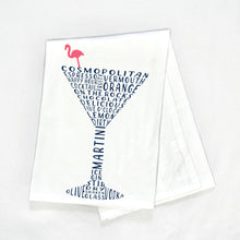 Load image into Gallery viewer, Martini Glass Tea Towel
