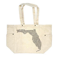 Load image into Gallery viewer, Florida Canvas Tote Bag
