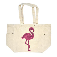 Load image into Gallery viewer, Flamingo Canvas Tote Bag
