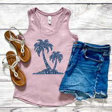 Load image into Gallery viewer, Palm Trees Racerback Tank Top
