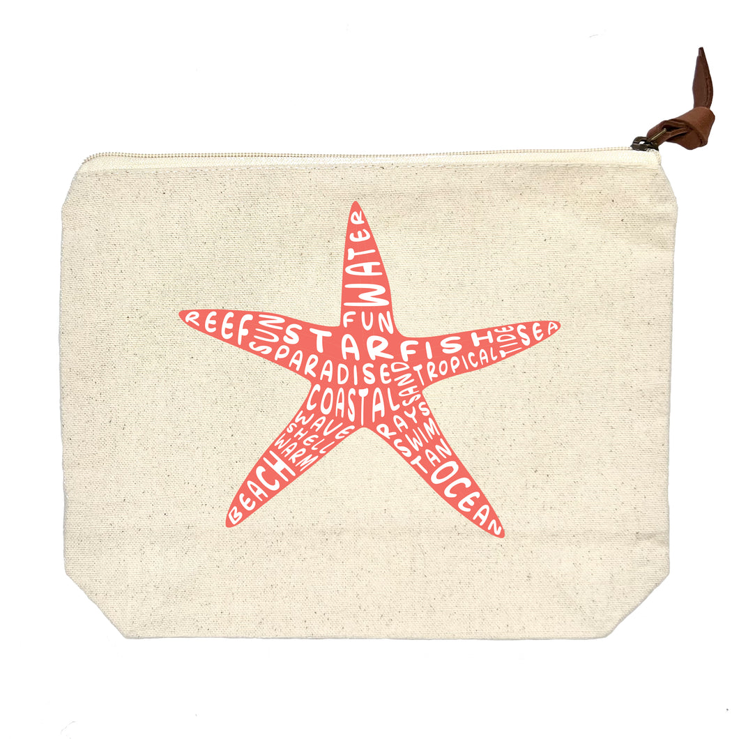 Starfish Zipper Pouch
