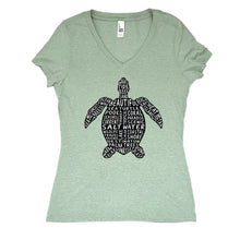 Load image into Gallery viewer, Sea Turtle V-Neck Tee
