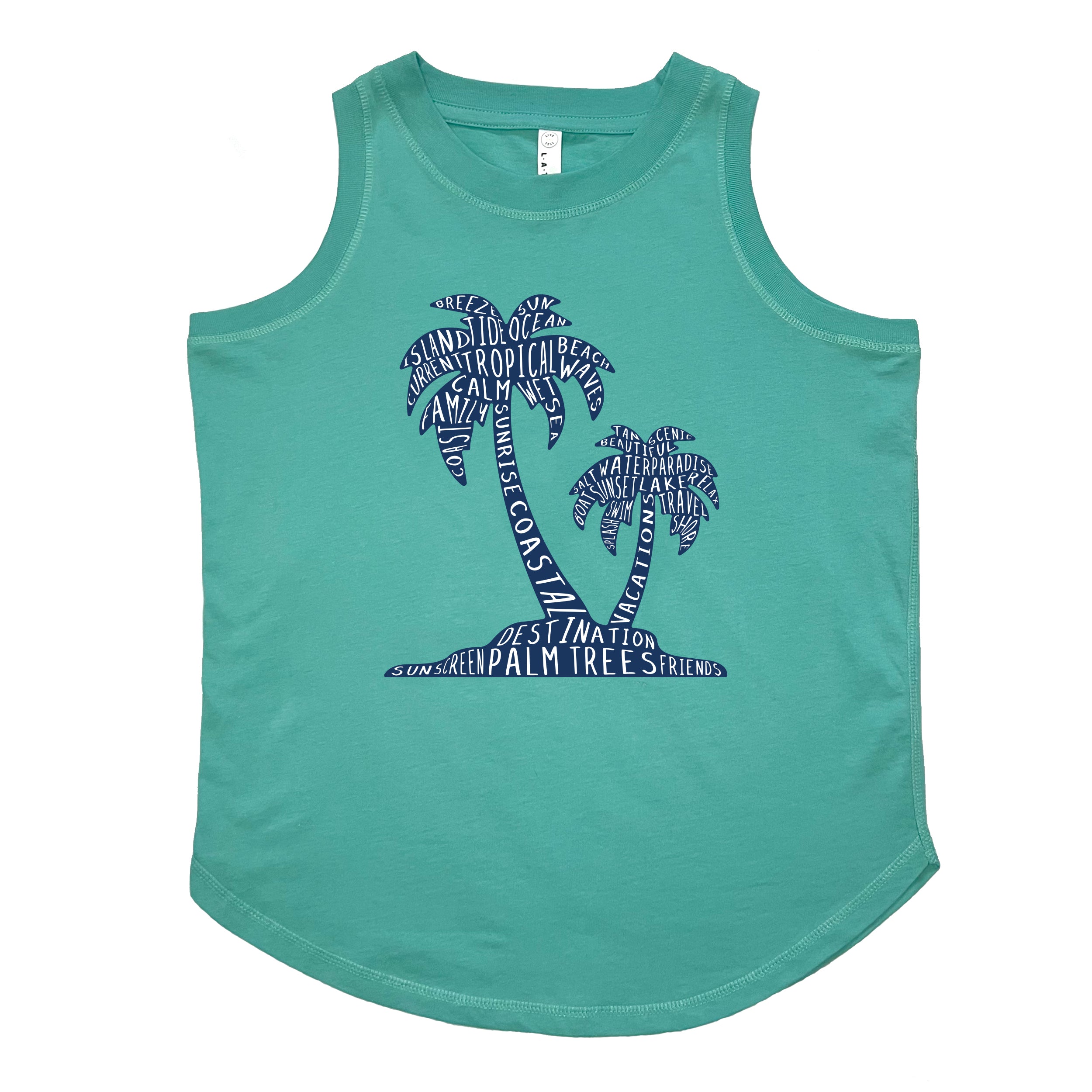 Palm Trees Relaxed Tank Top – Abbie Leigh Designs