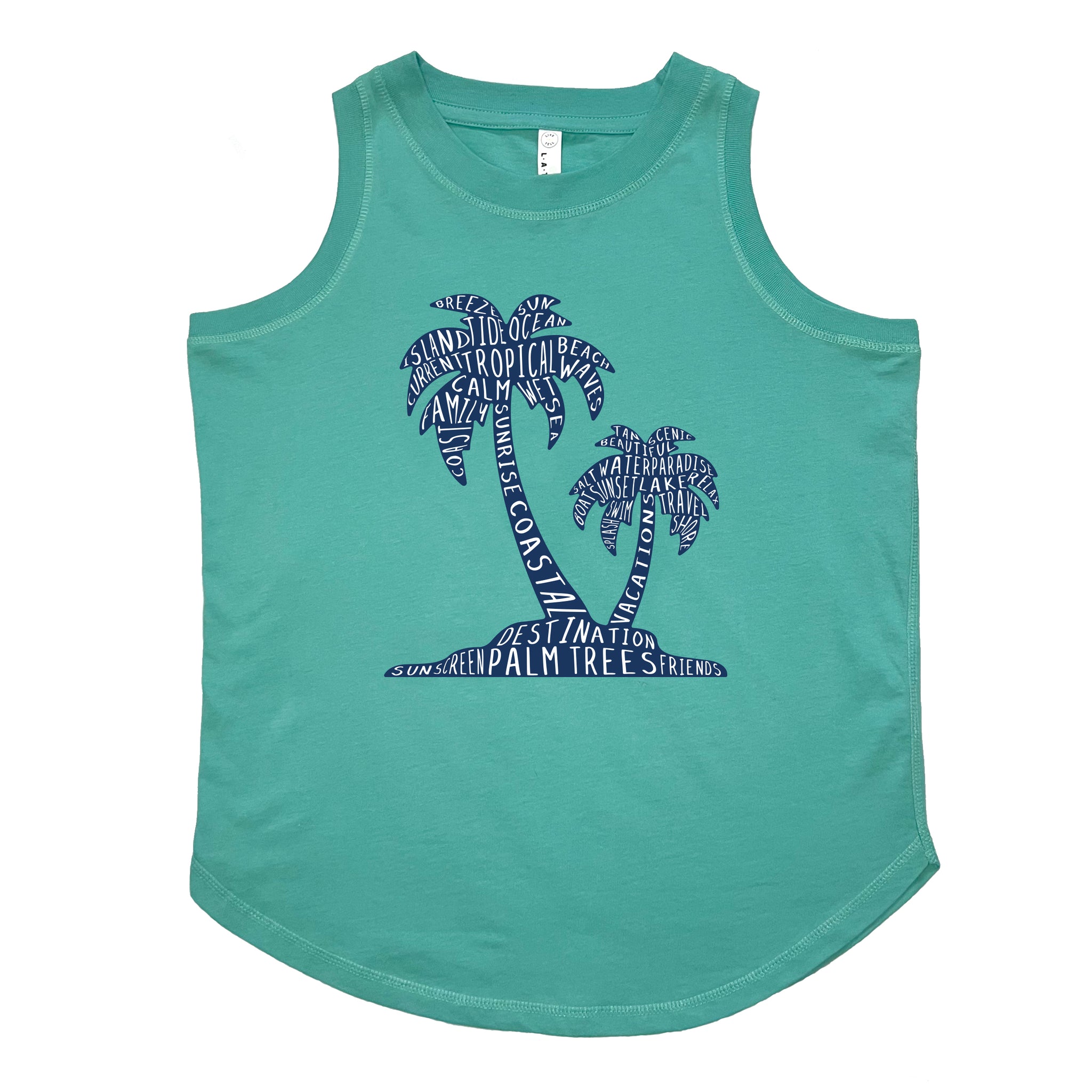 Palm Trees Relaxed Tank Top – Abbie Leigh Designs