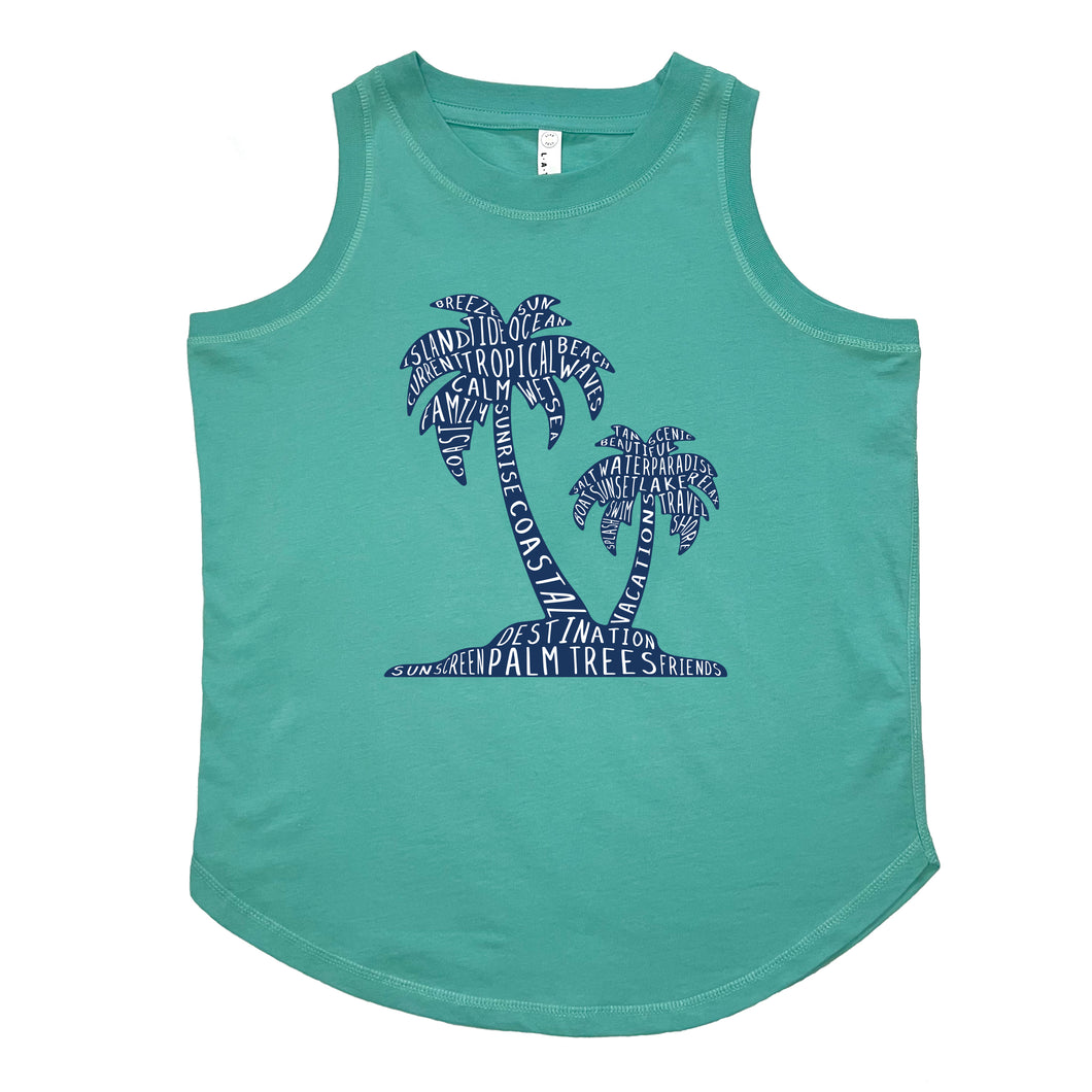 Palm Trees Relaxed Tank Top