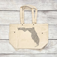 Load image into Gallery viewer, Florida Canvas Tote Bag
