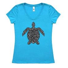 Load image into Gallery viewer, Sea Turtle V-Neck Tee
