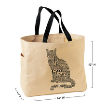 Load image into Gallery viewer, Cat Canvas Tote Bag
