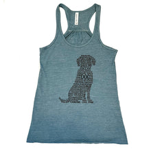 Load image into Gallery viewer, Dog Flowy Racerback Tank Top
