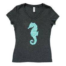 Load image into Gallery viewer, Seahorse V-Neck Tee
