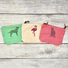 Load image into Gallery viewer, Flamingo Zipper Pouch
