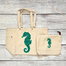 Load image into Gallery viewer, Seahorse Zipper Pouch
